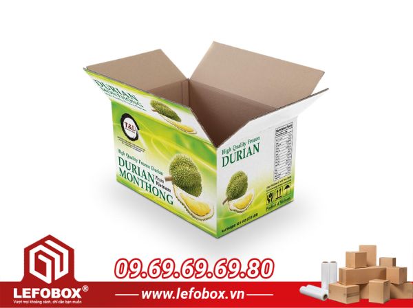  Quy trình đặt thùng carton đựng sầu riêng tại LEFOBOX