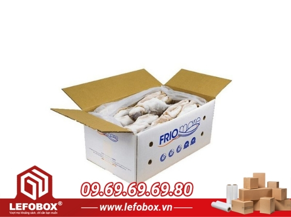 Thùng carton đựng thủy sản Bến Cát