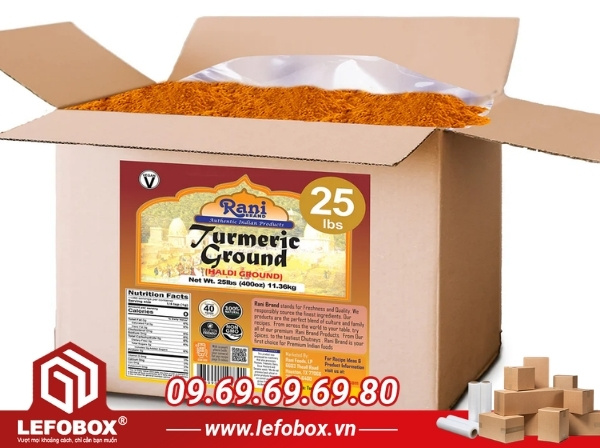 Thùng carton đựng tinh bột nghệ