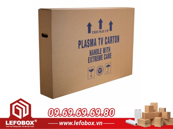 Thùng carton tivi có tay cầm