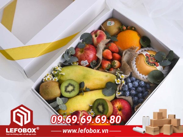 Thùng carton đựng trái cây làm quà biếu
