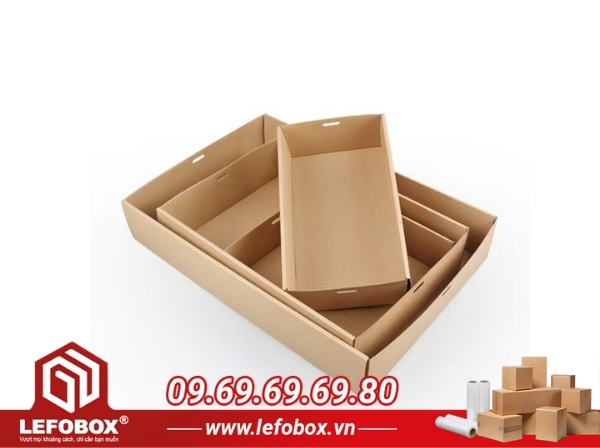 Thùng carton Hà Nội dạng khay