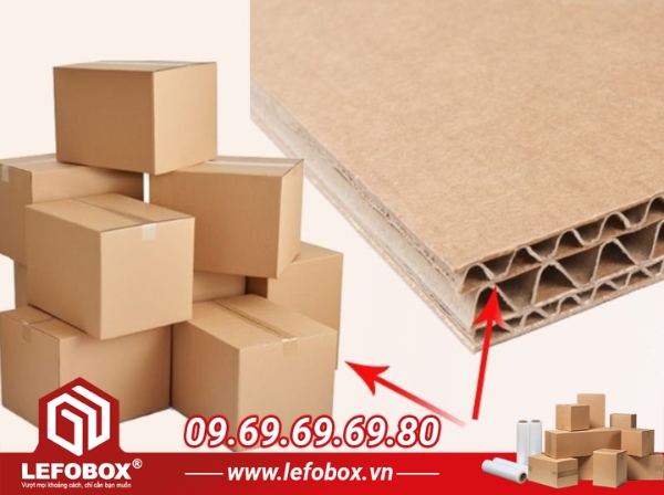 Thùng carton cỡ lớn có nhiều lớp giấy giúp bảo vệ hàng hóa tốt hơn