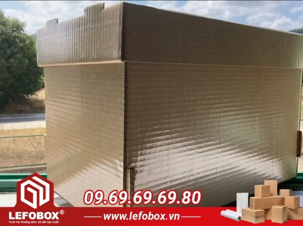 Thùng carton phủ PE tráng bóng