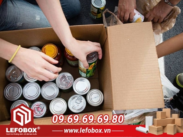 Thùng carton sóng B đựng thực phẩm khô