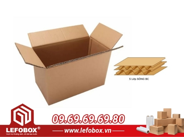 Thùng carton sóng BC có cấu tạo như thế nào?