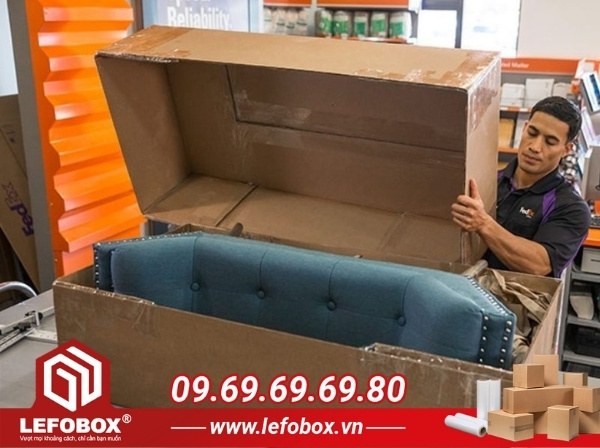 Thùng carton sóng BC đựng sofa