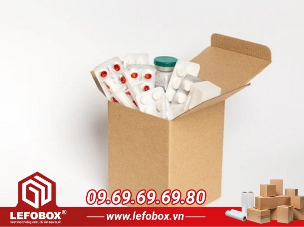 Thùng carton sóng C đựng dược phẩm