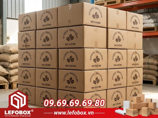 Thùng carton đựng cà phê cần có độ ổn định khi xếp chồng
