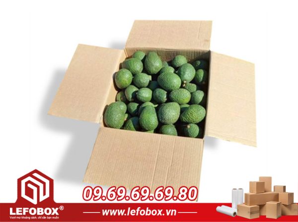 Thùng carton đựng bơ đối khẩu