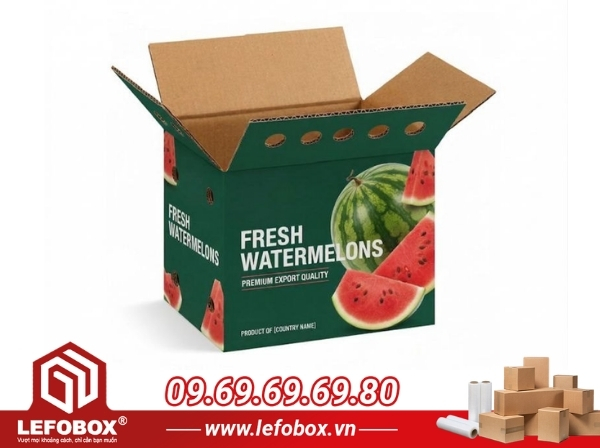 Tiêu chuẩn của thùng carton đựng dưa hấu