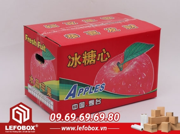 Tiêu chuẩn chất lượng thùng carton đựng táo xuất khẩu