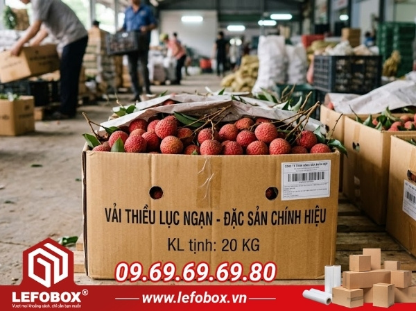 Tiêu chuẩn kỹ thuật của thùng carton đựng vải thiều xuất khẩu