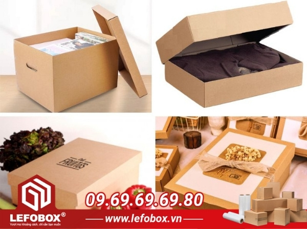 Ứng dụng của thùng carton nắp rời