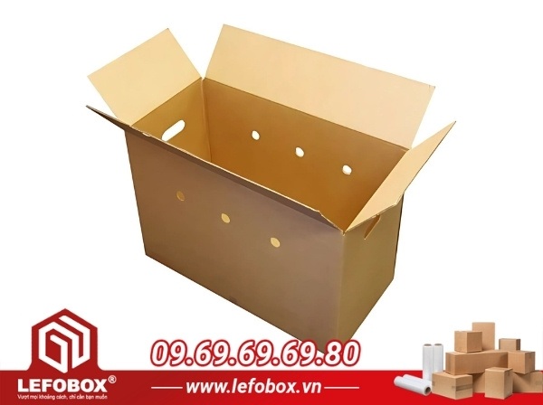 Ưu điểm của thùng carton đục lỗ