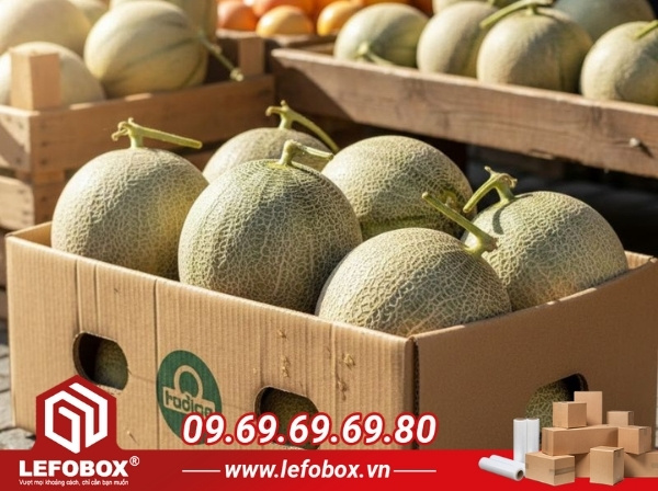 Lưu ý quan trọng khi chọn thùng carton đựng dưa lưới