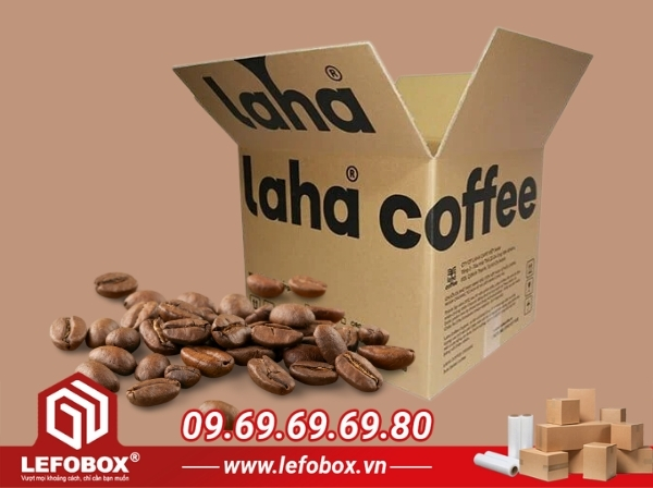 Thùng carton còn là công cụ quảng bá sản phẩm cà phê hiệu quả