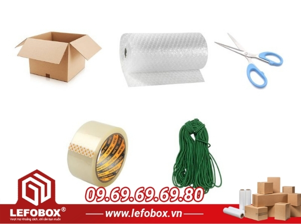 Các vật dụng cần có khi đóng gói máy giặt