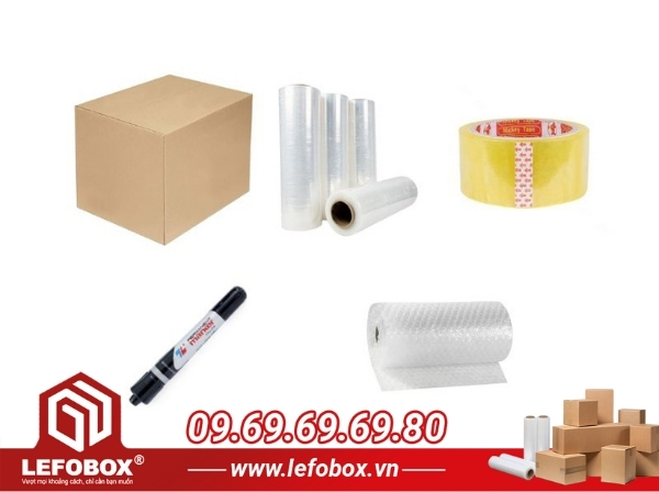Các vật dụng dùng để đóng gói đồ nội thất