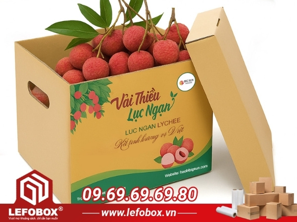 Vì sao nên sử dụng thùng carton đựng vải thiều?
