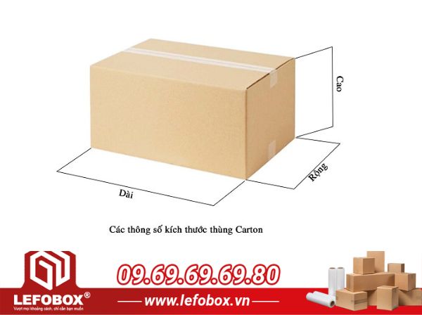 Thông số thùng carton