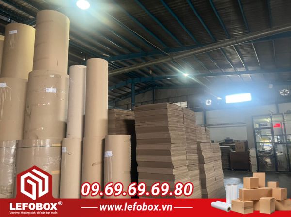 Xưởng sản xuất thùng carton của LEFOBOX tại TPHCM