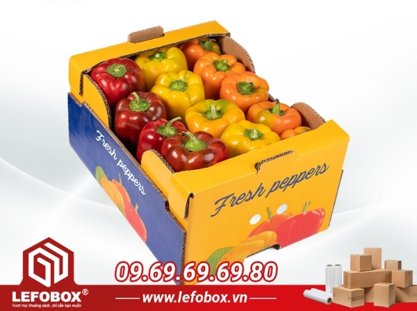 Yêu cầu của thùng carton đựng ớt chuông xuất khẩu